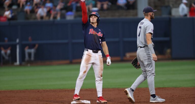 Shocking ESPN REPORT:Ole Miss Baseball Upsets No. 6 Auburn in Game One of Final SEC Series, 9-2…