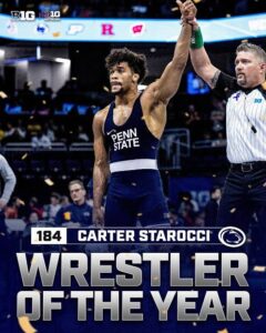Great News: B1G Wrestling | The 2025 Wrestler of the Year is Carter Starocci, Capping Off a Historic Collegiate Career