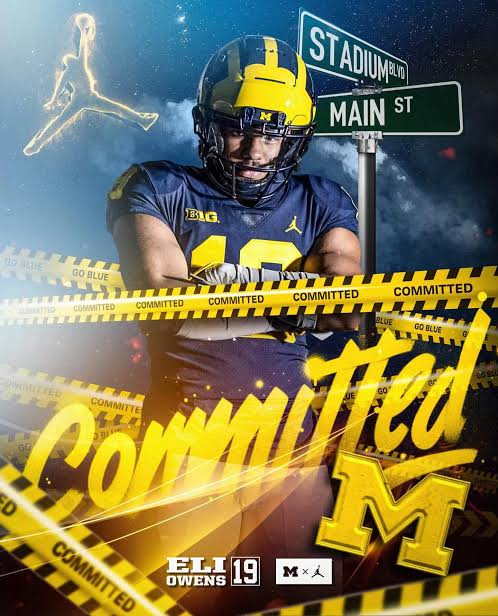 News now: Michigan Wolverines | 2025 4⭐️ Tight End Eli Owens out of Alcoa…