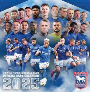 The Official Ipswich Town FC Desk Calendar 2025 by Twocan: Now available on Amazon — a must-have for every proud Tractor Boys fan….