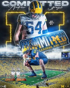 Hayes Fawcett Reports: BREAKING – Four-Star Offensive Tackle Andrew Sprague Makes Major Commitment Decision….
