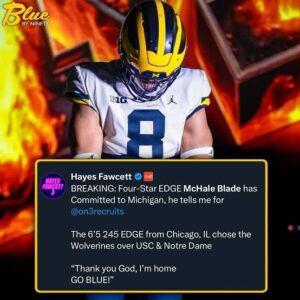 Blue By 90 | BOO〽️ 4⭐️ EDGE McHale Blade Has Committed to Michigan, Bolstering Wolverines’ 2025 Defensive Class…