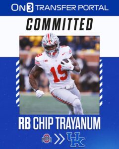 Transfer Portal on X: “🚨BREAKING: Ohio State transfer RB Chip…..