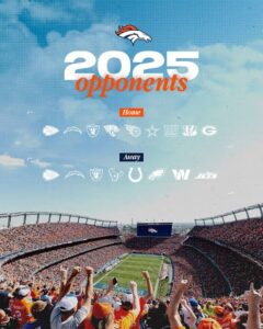 Broncos’ Opponents for the 2025 Season Officially Set as NFL Prepares for Highly Anticipated Matchups…