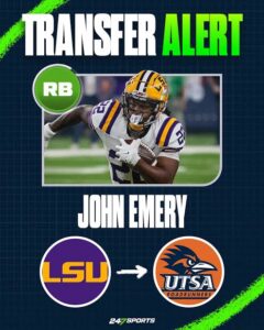 247Sports | UPDATE: Former LSU Running Back John Emery Jr. Officially Inks Deal with New Program….