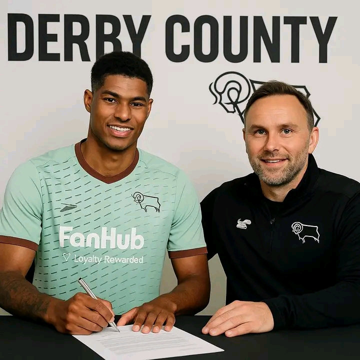 Shock Move: Marcus Rashford Secures Sensational Loan Switch to Derby County — Football World in Awe….