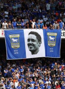 Passion on Full Display: Ipswich Town Fans Proudly Unveil Massive Flag in Electrifying Show of Loyalty — Stunning Editorial Images Capture the Spirit…