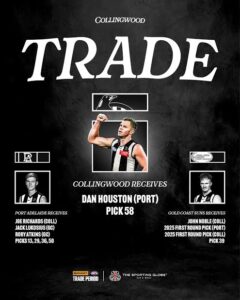 🔁Blockbuster AFL Trade: Three-Way Deal Sees Power Move as Port Adelaide, Gold Coast & \ Seal Game-Changing Agreement…