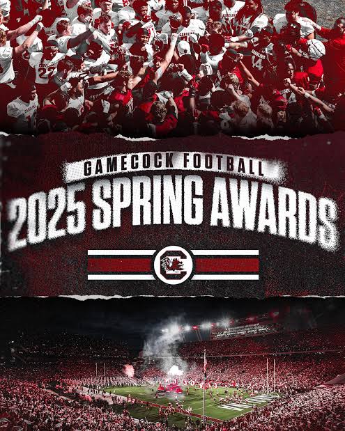 “Shining Stars of Spring: South Carolina Gamecocks Reveal 2025 Award Winners in Electrifying Fashion”….